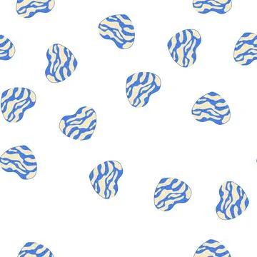 Pattern heart shaped bath bomb with vibrant blue and yellow pattern Illustrazione stock