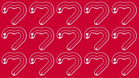 Pattern heart snow Ball RGB Video stock 101926784