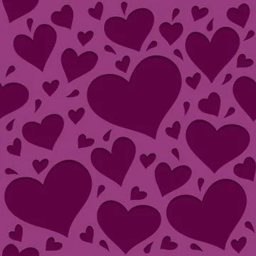 Pattern with hearts 2 Stock Illustration