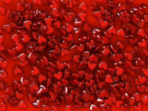 Pattern from hearts Stock-Illustration