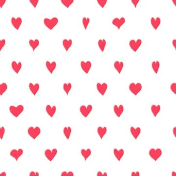 Pattern with Hearts Stock Illustration