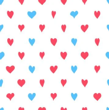 Pattern with Hearts Illustrazione stock