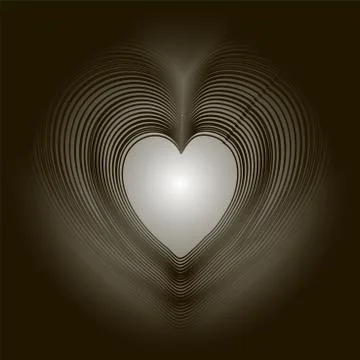 Pattern of hearts Stock Illustration