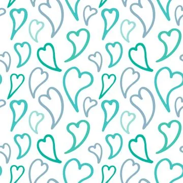 Pattern with hearts Stock Illustration