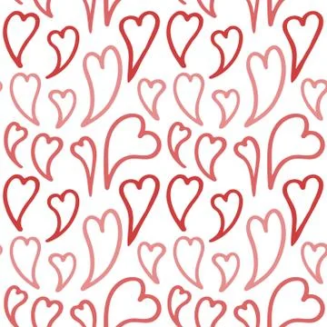 Pattern with hearts Stock Illustration