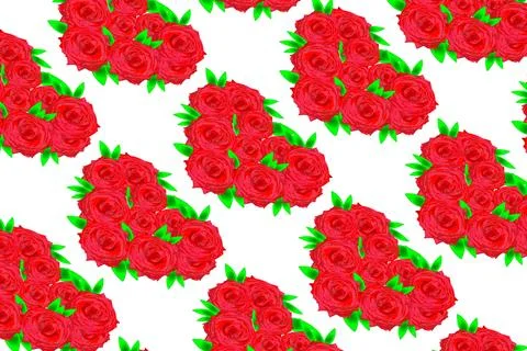 Pattern hearts Stock Illustration