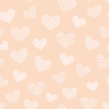 Pattern with hearts Stock Illustration