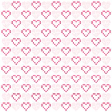 Pattern with hearts, simple vector design Stock Illustration