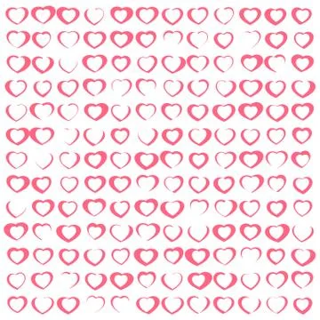 Pattern with hearts. Valentines Day Stock Illustration