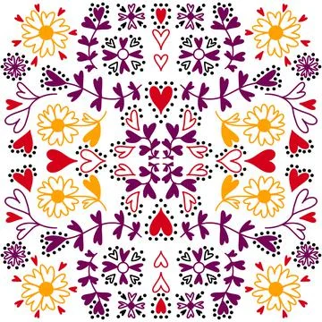 Pattern with hearts for valentines day. Vector seamless pattern Stock Illustration