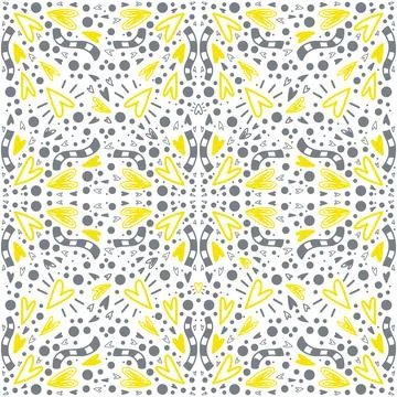 Pattern with hearts for valentines day. Vector seamless pattern Illustrazione stock