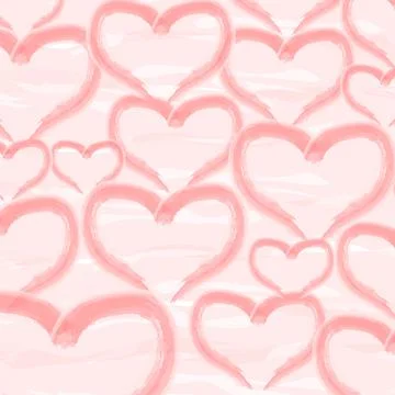 Pattern with hearts. vector illustration Stock Illustration