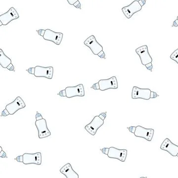 Pattern heat bottle warmer cartoon vector Stock Illustration