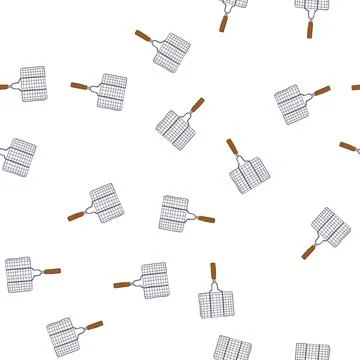 Pattern heat grill rack cartoon vector Stock Illustration