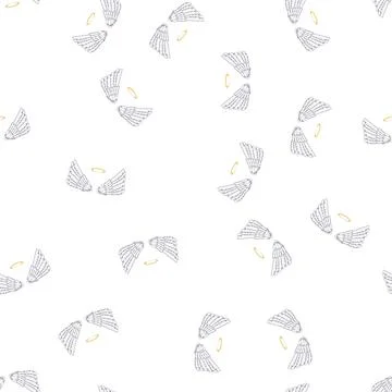 Pattern heaven wing angel cartoon vector Ilustración de archivo