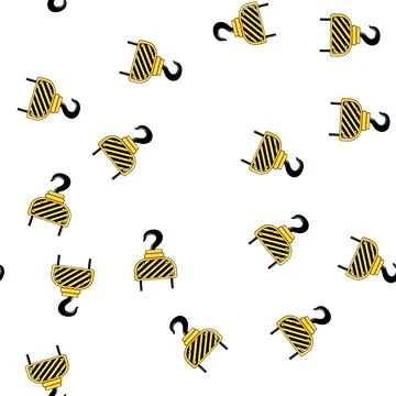 Pattern heavy crane hook cartoon vector Stock Illustration