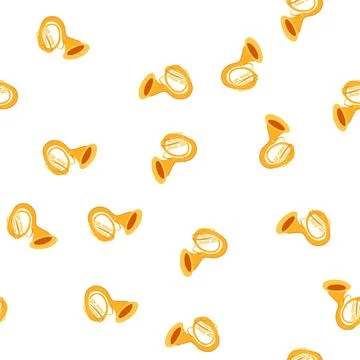 Pattern heavy tuba cartoon vector Stock Illustration