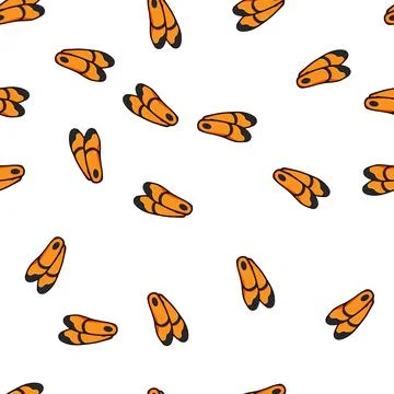 Pattern heel insoles cartoon vector Stock Illustration