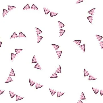 Pattern hell wings dragon cartoon vector Illustrazione stock