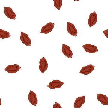 Pattern helminth parasite cartoon vector イラスト素材