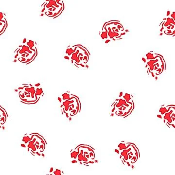 Pattern hemoglobin blood stain cartoon vector Stock Illustration
