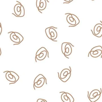 Pattern hemp rope cartoon vector Illustrazione stock