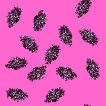 Pattern herbal valerian sketch hand drawn Stock Illustration