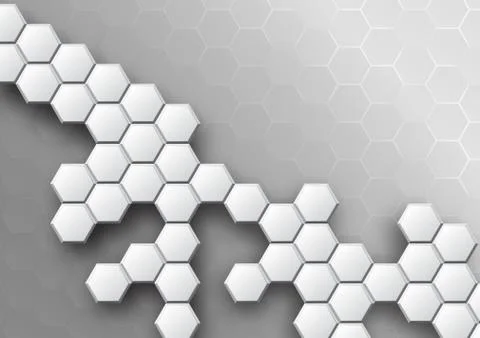 Pattern hexagon background abstract Stock Illustration