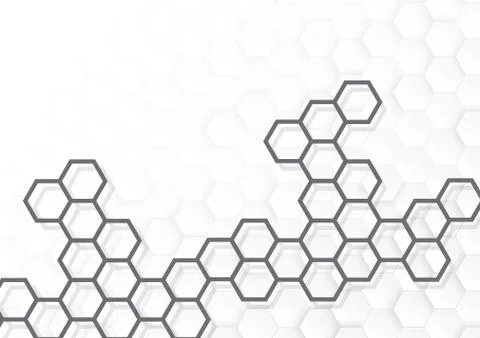 Pattern hexagon background abstract Stock Illustration