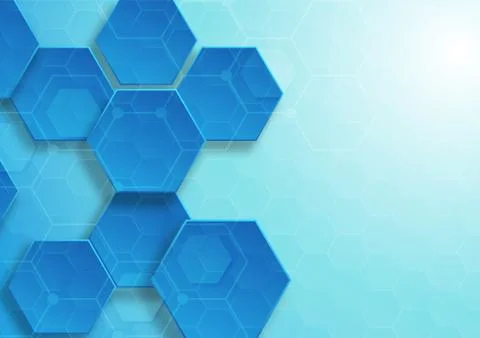 Pattern hexagon background abstract Stock Illustration