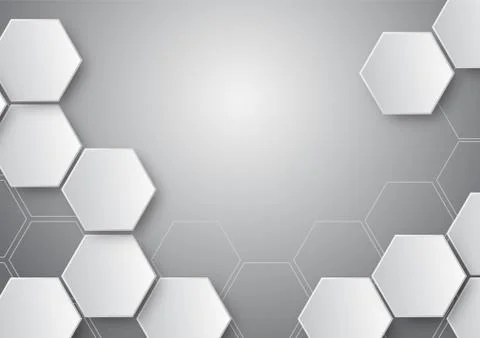 Pattern hexagon background abstract Stock Illustration