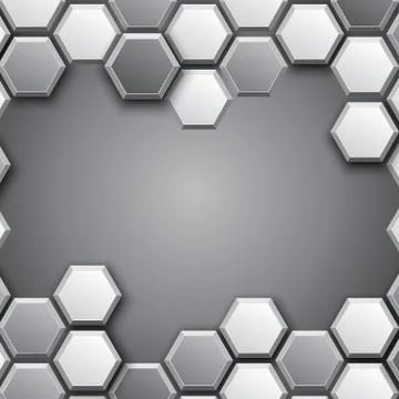Pattern hexagon background abstract Stock Illustration