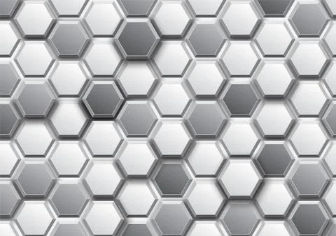 Pattern hexagon background abstract Stock Illustration