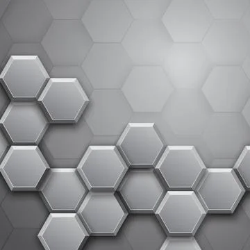 Pattern hexagon background abstract Stock Illustration