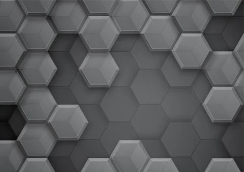 Pattern hexagon background abstract Stock Illustration
