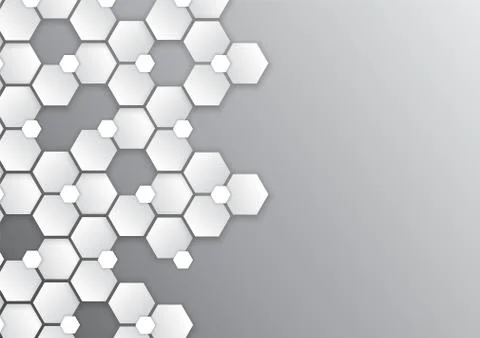 Pattern hexagon background abstract Stock Illustration