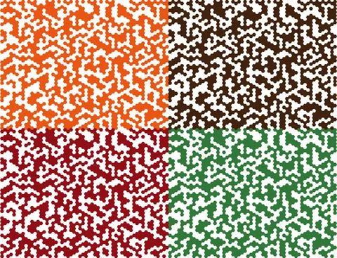 Pattern of hexagon spots, Seamless camouflage pattern, vector illustration Stock-Illustration