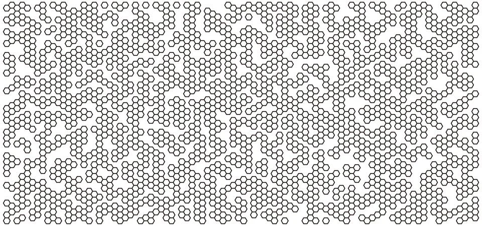 Pattern of hexagon spots, Seamless camouflage pattern, vector illustration イラスト素材