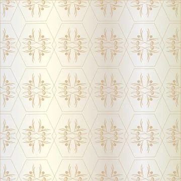 Pattern of hexagons (Golden) Stock Illustration