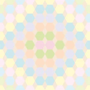 The pattern of hexagons Stock Illustration