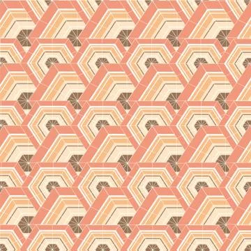 The pattern of hexagons Stock Illustration