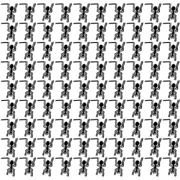 Pattern with hieroglyph on a white background Stock Illustration