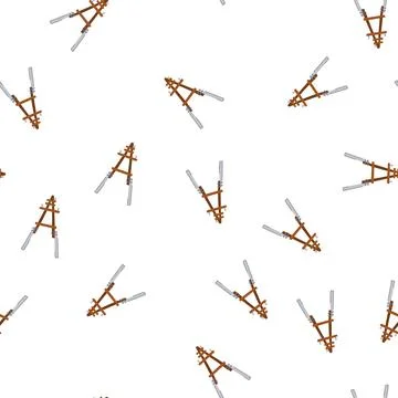 Pattern high electric pylon cartoon vector 库存插图