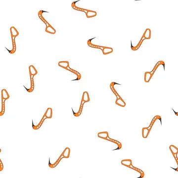 Pattern high piolet ice tool cartoon vector Stock Illustration