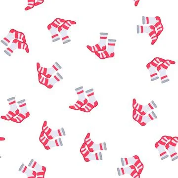 Pattern high socks soccer cartoon vector Stock Illustration
