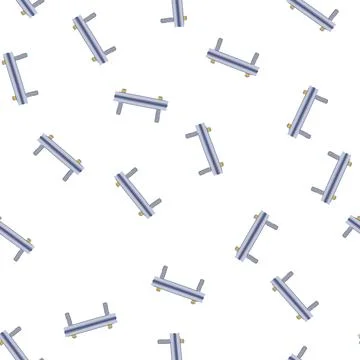 Pattern highway guard rails cartoon vector イラスト素材