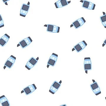 Pattern hike handheld gps cartoon vector Stockillustratie