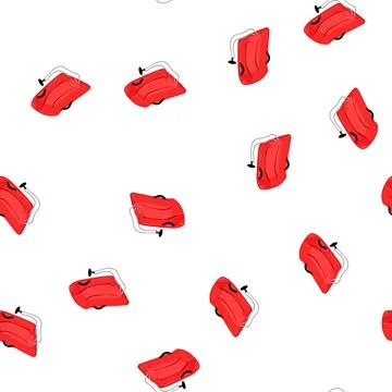Pattern hill sled snow cartoon vector Stockillustratie
