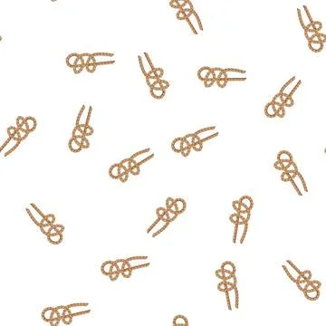 Pattern hitch rope knot cartoon vector Stockillustratie