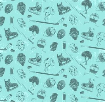 Pattern with hockey Stock Illustration
